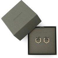 Allsaints Hex Huggie Earrings - Gold