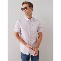 The Very Collection Short Sleeve Oxford Shirt - Lilac