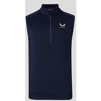 Castore Mens Golf Flex 1/2 Zip Gilet- Navy