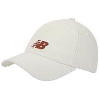 New Balance Unisex 6 Panel Chain Stitch Flying Nb Baseball Cap - White