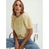 River Island Bubble Cardigan - Yellow