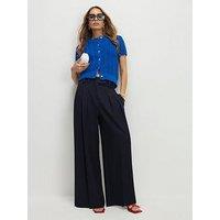 River Island Denim Look Wide Leg Trouser - Blue