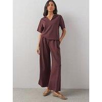 The Very Collection Soft Touch Smart Trouser Co-Ord - Brown