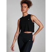 Myprotein Womens Training Training Regular Fit Cropped Vest - Black