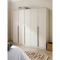 The Very Collection Murcia 5 Door Wardrobe - Oatmeal