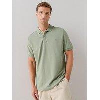 The Very Collection Short Sleeve Pique Polo Shirt - Green