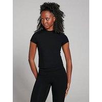 Myprotein Womens Training Basics Body Fit Short Sleeve - Black