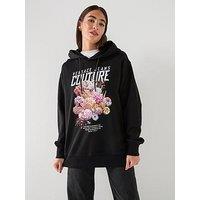 Versace Jeans Couture Sea Life Strass Sweatshirt - Black