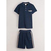 Paul Smith Junior Boys Polo T-Shirt & Shorts Set - Navy