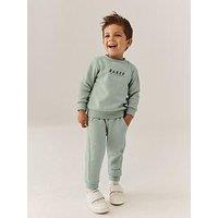 Ted Baker Younger Boys Logo Sweatshirt & Joggers Set - Green