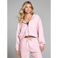Myprotein Womens Training Lightweight Loopback Zip-Through Hoodie - Pink