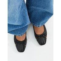 New Look Woven Ballet Pumps - Black