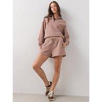 The Very Collection Waffle Jog Shorts Co-Ord - Pink