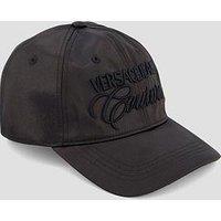 Versace Jeans Couture Baseball Cap Cut In The Middle Hat - Black