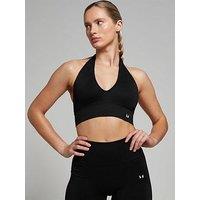Myprotein Womens Training Tempo Seamless Halter Neck Bra - Black