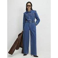 River Island Craig Power Should Denim Jump - Blue