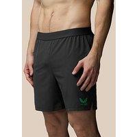 Castore Mens Training 7 Inch Branded Elastic Shorts - Grey