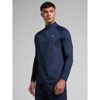 Myprotein Mens Training Essentials 1/4 Zip Top - Navy