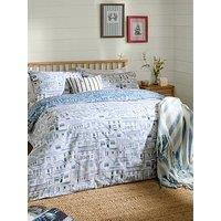 Wylder Abersoch Town Duvet Set Sea Blue