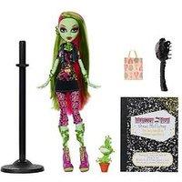 Monster High Boo-Riginal Creeproduction Venus Mcflytrap Doll With Diary, Doll Stand And Pet