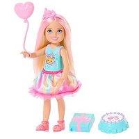 Barbie Club Chelsea Birthday-Themed Small Doll With Pink-Streaked Blonde Hair & Party Accessories