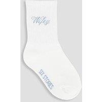Six Stories Just Married Socks - White