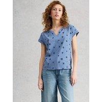 White Stuff Nelly Embroidered Tee