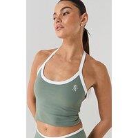 Gym King Womens 365 Contrast Tank - Green
