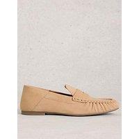 White Stuff Lola Ruched Loafer - Brown