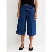New Look Mid Wash Blue Denim Culottes