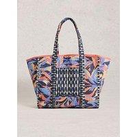 White Stuff Riley Reversible Tote Bag - Navy