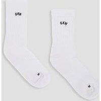Gym King Womens Socks (2Pk) - White