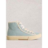 White Stuff Pippa Hi-Top Trainer - Blue