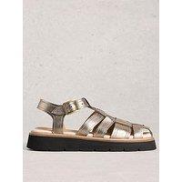 White Stuff Chunky Fisherman Sandal - Pewter Metallic