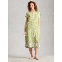 White Stuff Evane Jersey Midi Nightie - Green