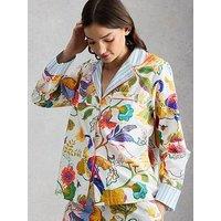 White Stuff Nina Lightweight Pyjama Shirt - Cream