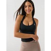 Gym King Womens 365 Sweetheart Neckline Tank Top - Black