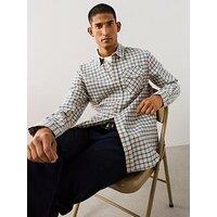 The Very Collection Long Sleeve Checked Shirt - Beige