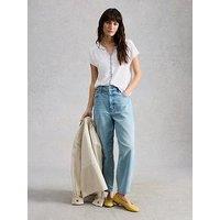 White Stuff Nelly Plain Embroidered T-Shirt - White