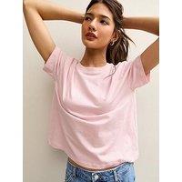 New Look Boxy Fit Short Sleeve Cotton T-Shirt - Pink