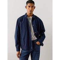 The Very Collection Pocket Front Button Through Overshirt - Navy