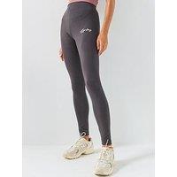 Gym King Womens Script Mindset Jersey Legging - Grey