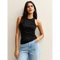 New Look Racer Back Vest Top - Black