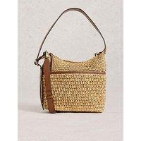 White Stuff Mini Sophia Raffia Crossbody