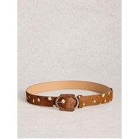 White Stuff Wrapped Buckle Belt - Brown