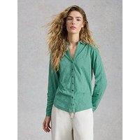 White Stuff Annie Broderie Jersey Shirt