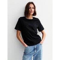 New Look Premium Heavyweight Cotton T-Shirt - Black