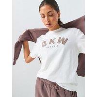 Gym King Womens W Boyfriend T-Shirt - Cream