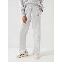 Gym King Womens Script Mindset Straight Leg Joggers - Grey