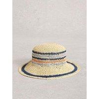 White Stuff Striped Bucket Hat